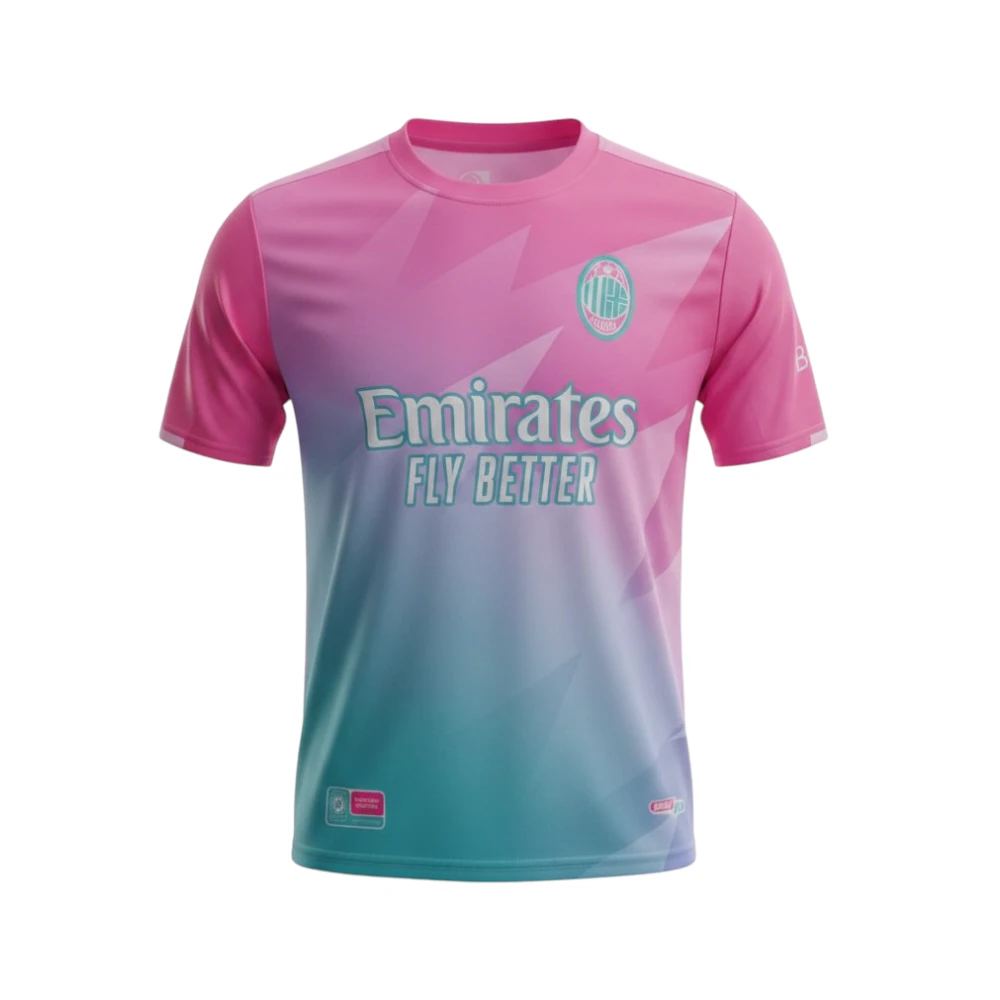 Camiseta real madrid rosa Sublimada