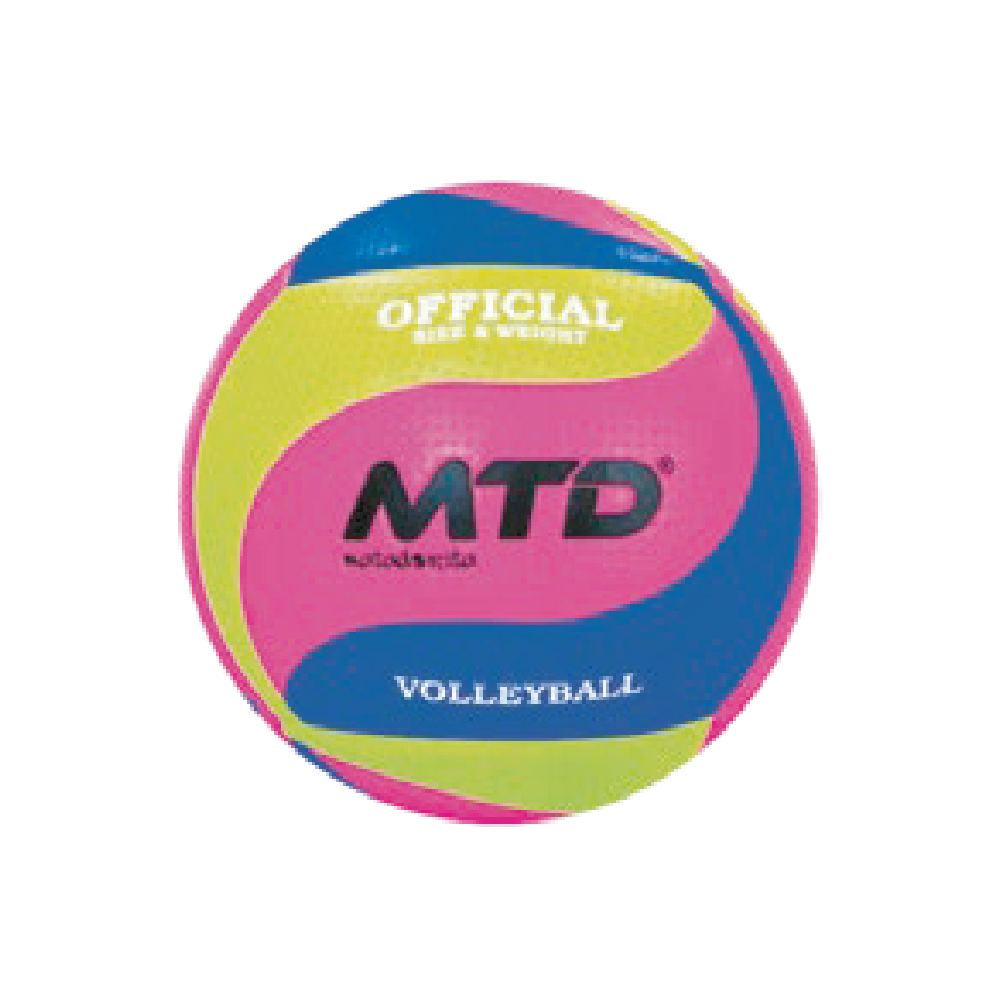 Pelota de voley neón tricolor #5