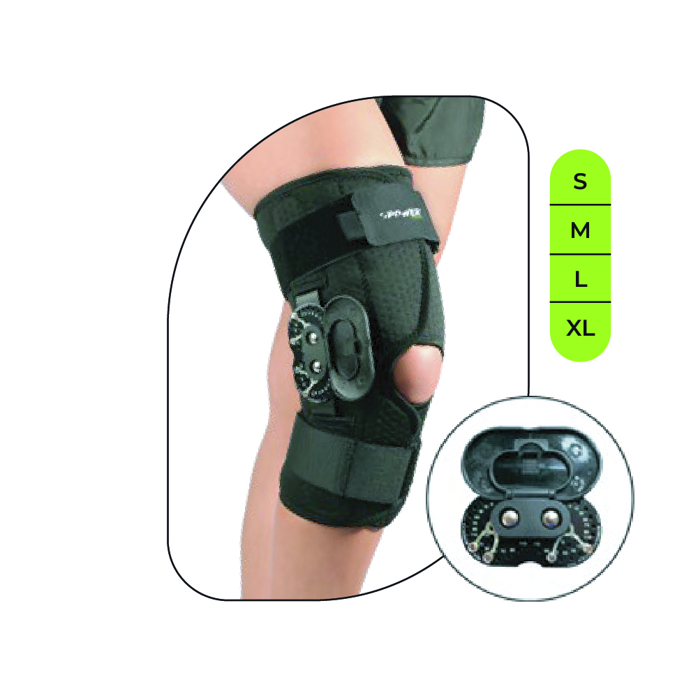 Rodillera para soporte y estabilidad para recuperación de articulaciones