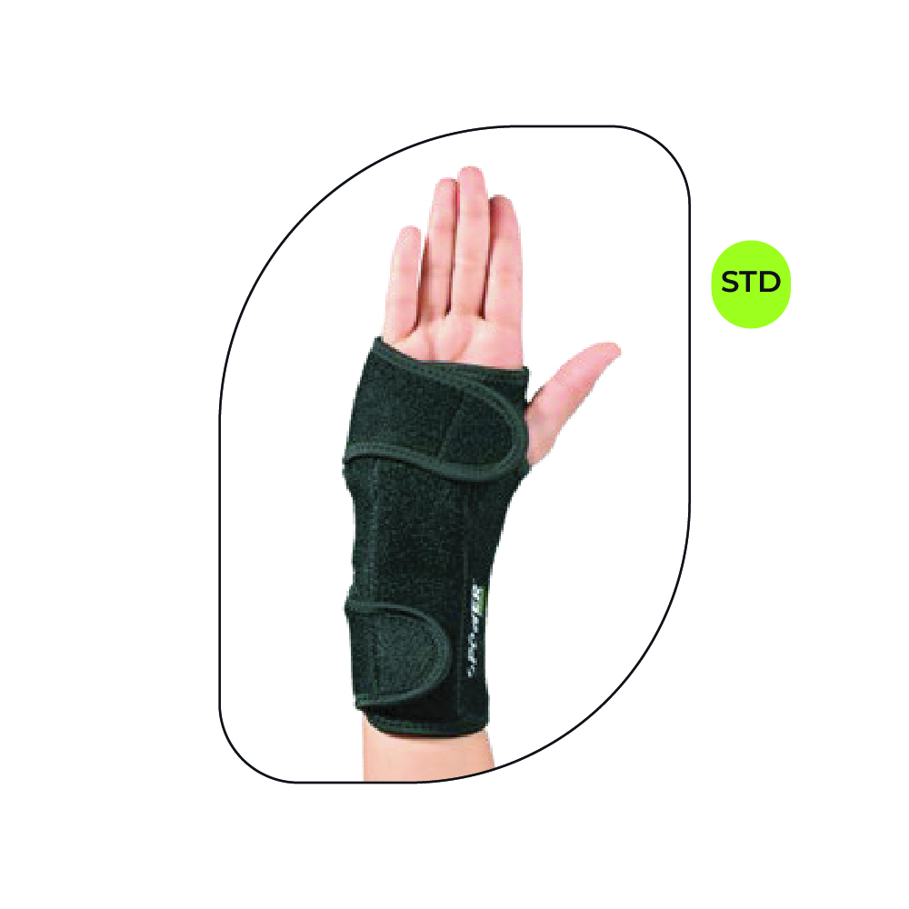 Muñequera bilateral afelpada triple velcro
