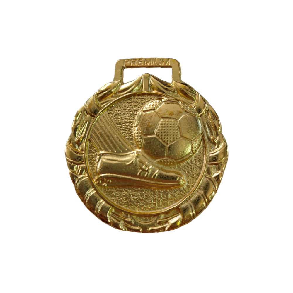 Medalla oro balon pie redondo