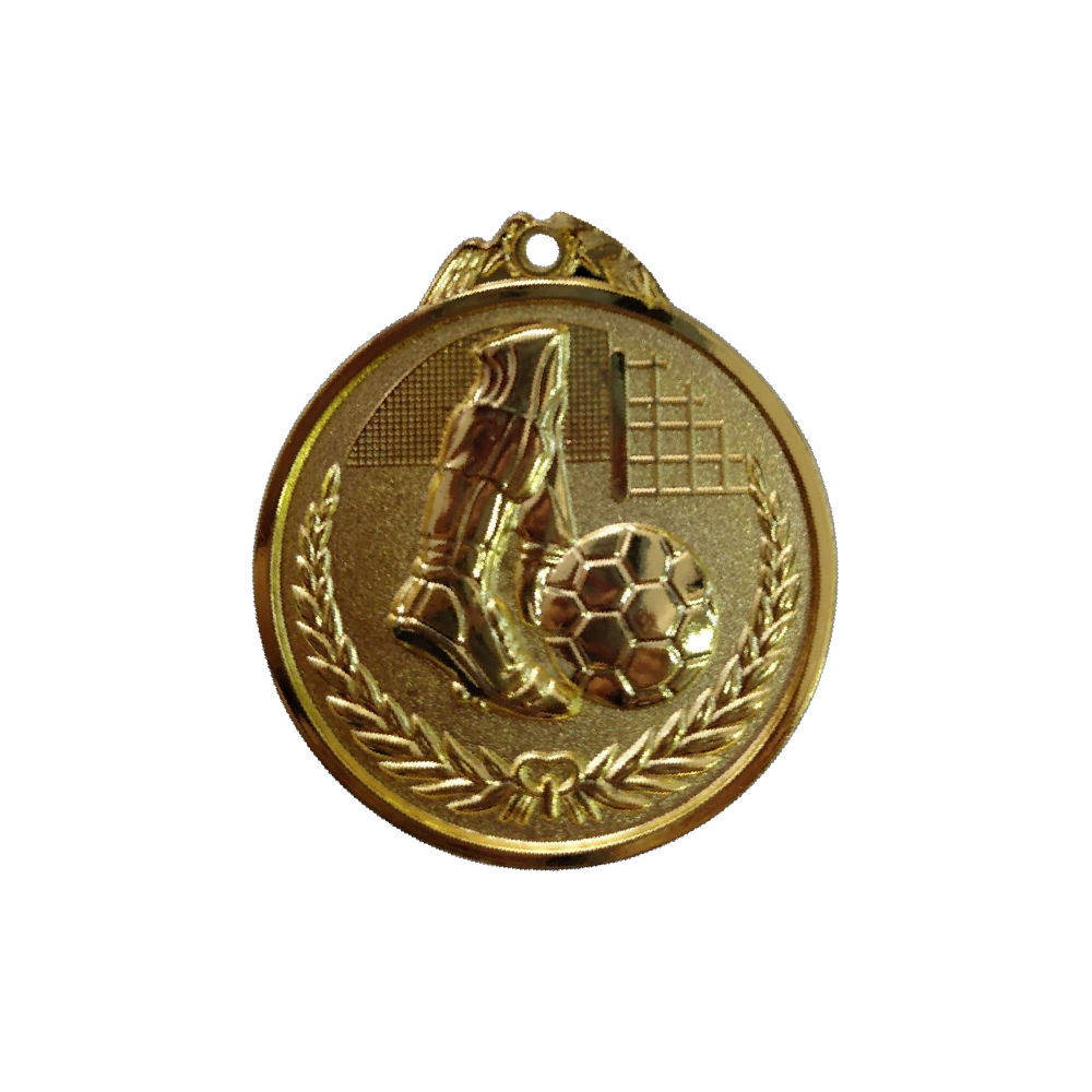 Medalla oro grande pierna balon arco
