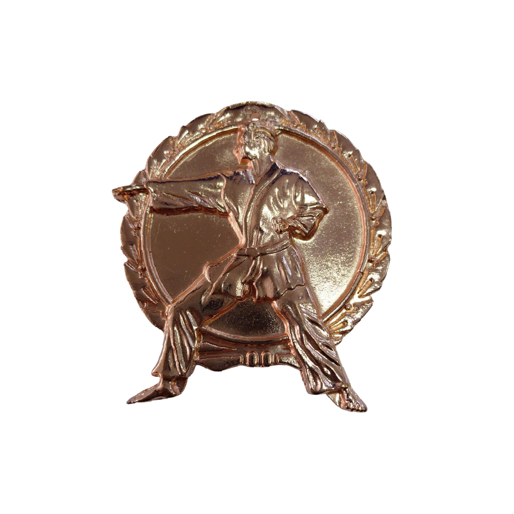 Medalla bronce Karate hombre  grande cuerpo entero